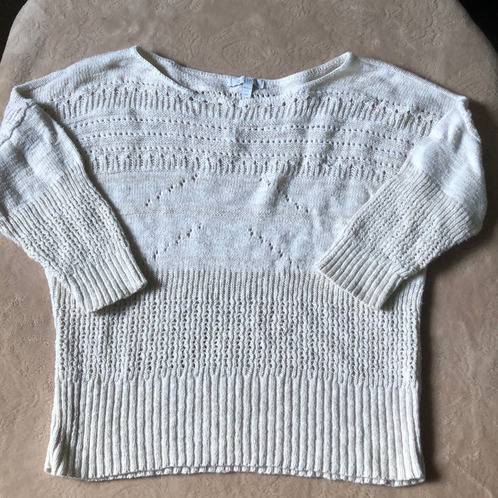 Cream-colored sweater